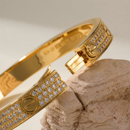 [Resenly Jewelry]LOVE BRACELET 6.1MM DIAMOND-PAVED