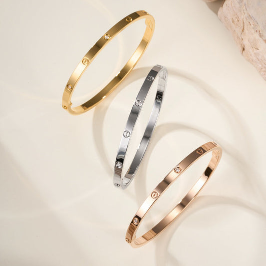 [Resenly Jewelry]LOVE BRACELET 3.65MM 6 DIAMONDS