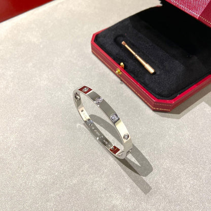 [Resenly Jewelry] LOVEブレスレット 6.1mm ダイヤモンド10石