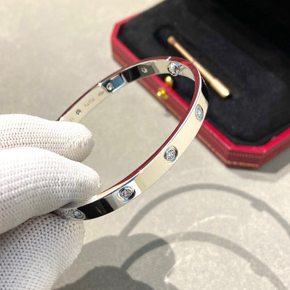 [Resenly Jewelry] LOVEブレスレット 6.1mm ダイヤモンド10石