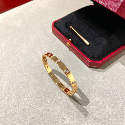 [Resenly Jewelry] LOVEブレスレット 6.1mm ダイヤモンド10石