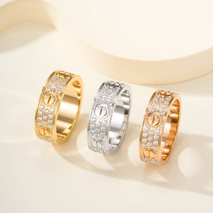 [Resenly Jewelry]LOVE RING 5.5MM DIAMONDS PAVED