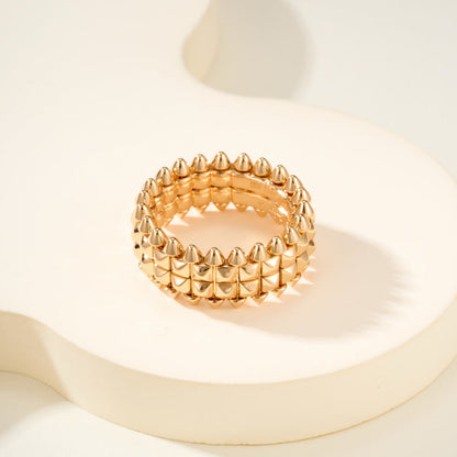 [Resenly Jewelry]CLASH 9.2MM DOUBLE ROW RING
