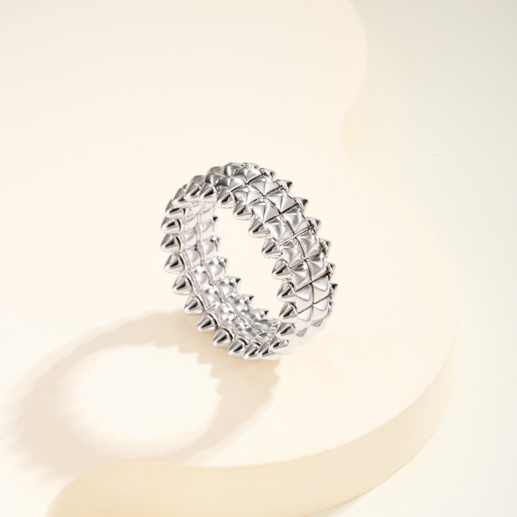 [Resenly Jewelry]CLASH 9.2MM DOUBLE ROW RING