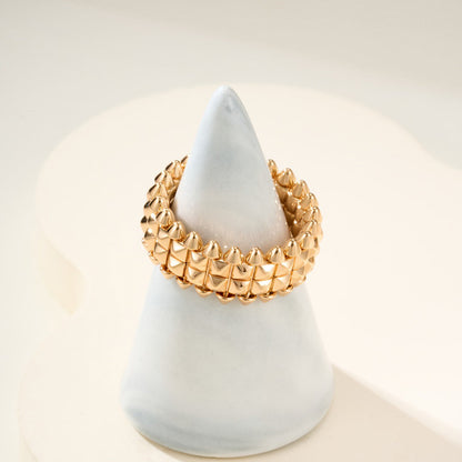 [Resenly Jewelry]CLASH 9.2MM DOUBLE ROW RING