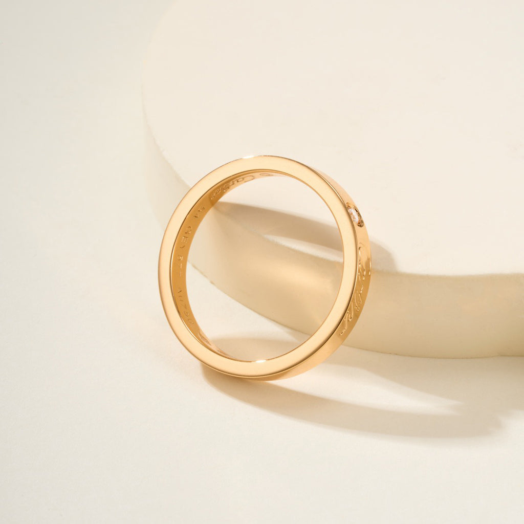 [Resenly Jewelry]LOVE RING 4MM 1 DIAMOND