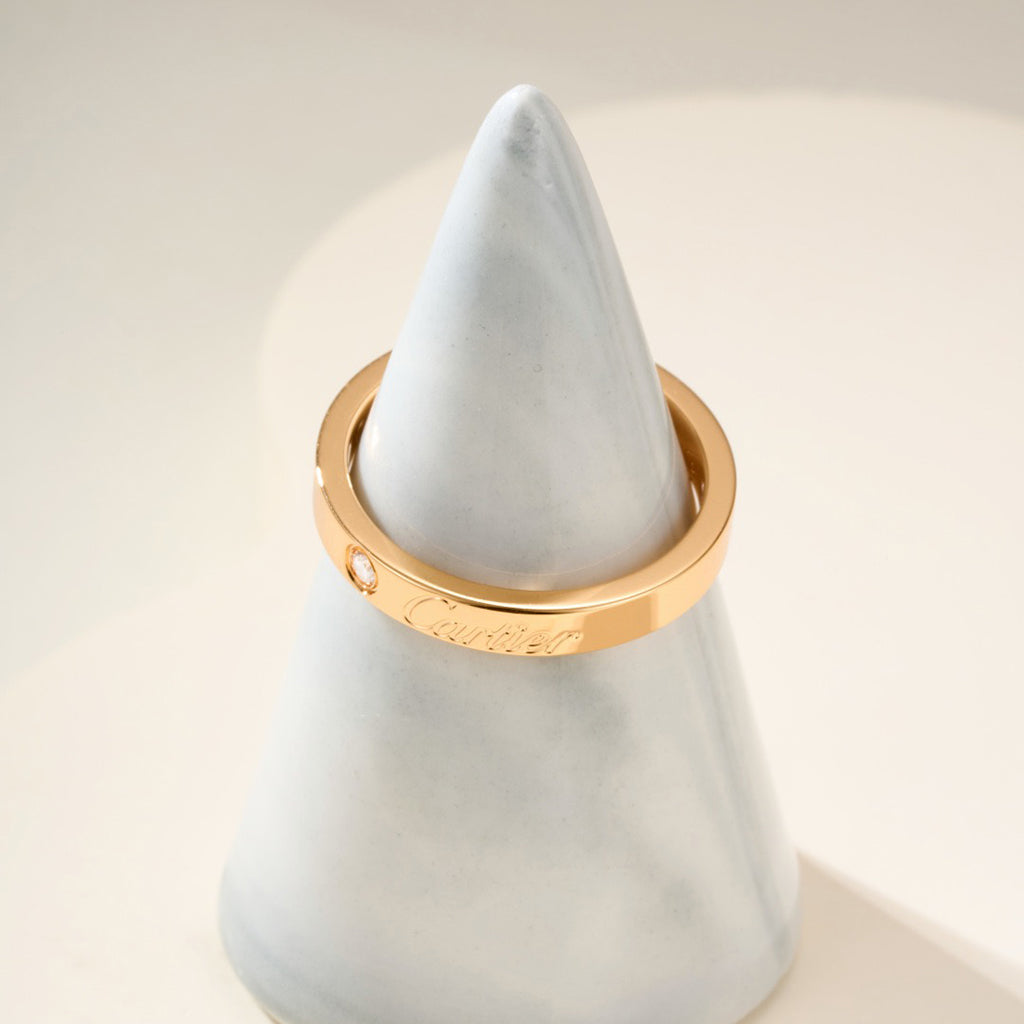 [Resenly Jewelry]LOVE RING 4MM 1 DIAMOND