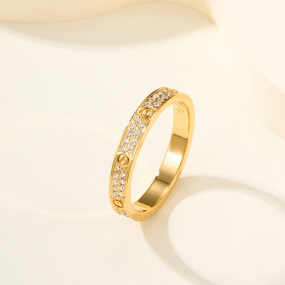 [Resenly Jewelry]LOVE RING 2.65MM DIAMOND