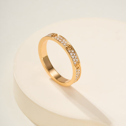 [Resenly Jewelry]LOVE RING 2.65MM DIAMOND
