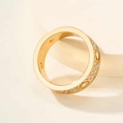 {"[Resenly Jewelry]LOVE 5.5MM FULL-PAVE 6-DIAMOND RING"}