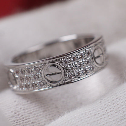 [Resenly Jewelry]LOVE RING 5.5MM DIAMONDS PAVED