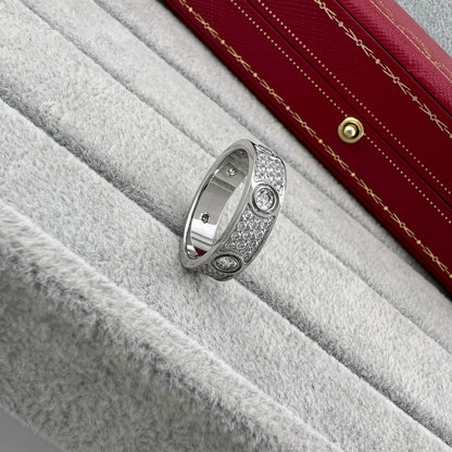 {"[Resenly Jewelry]LOVE 5.5MM FULL-PAVE 6-DIAMOND RING"}