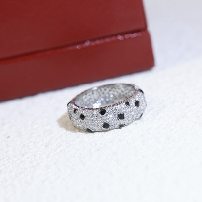 [Resenly Jewelry]PANTHERE SPOTTED FULL DIAMOND RING