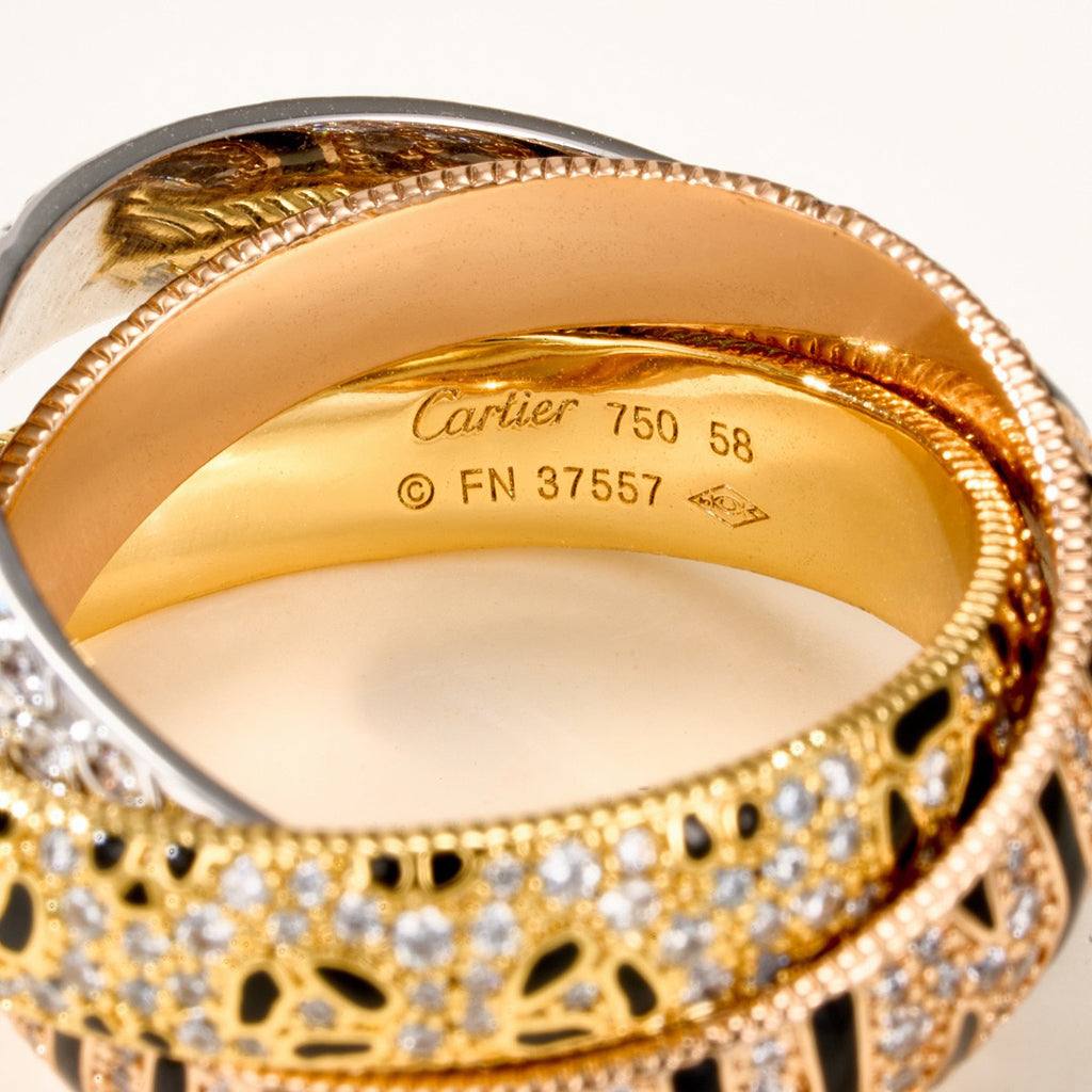 [Resenly Jewelry] トリニティリング レオパードプリント
