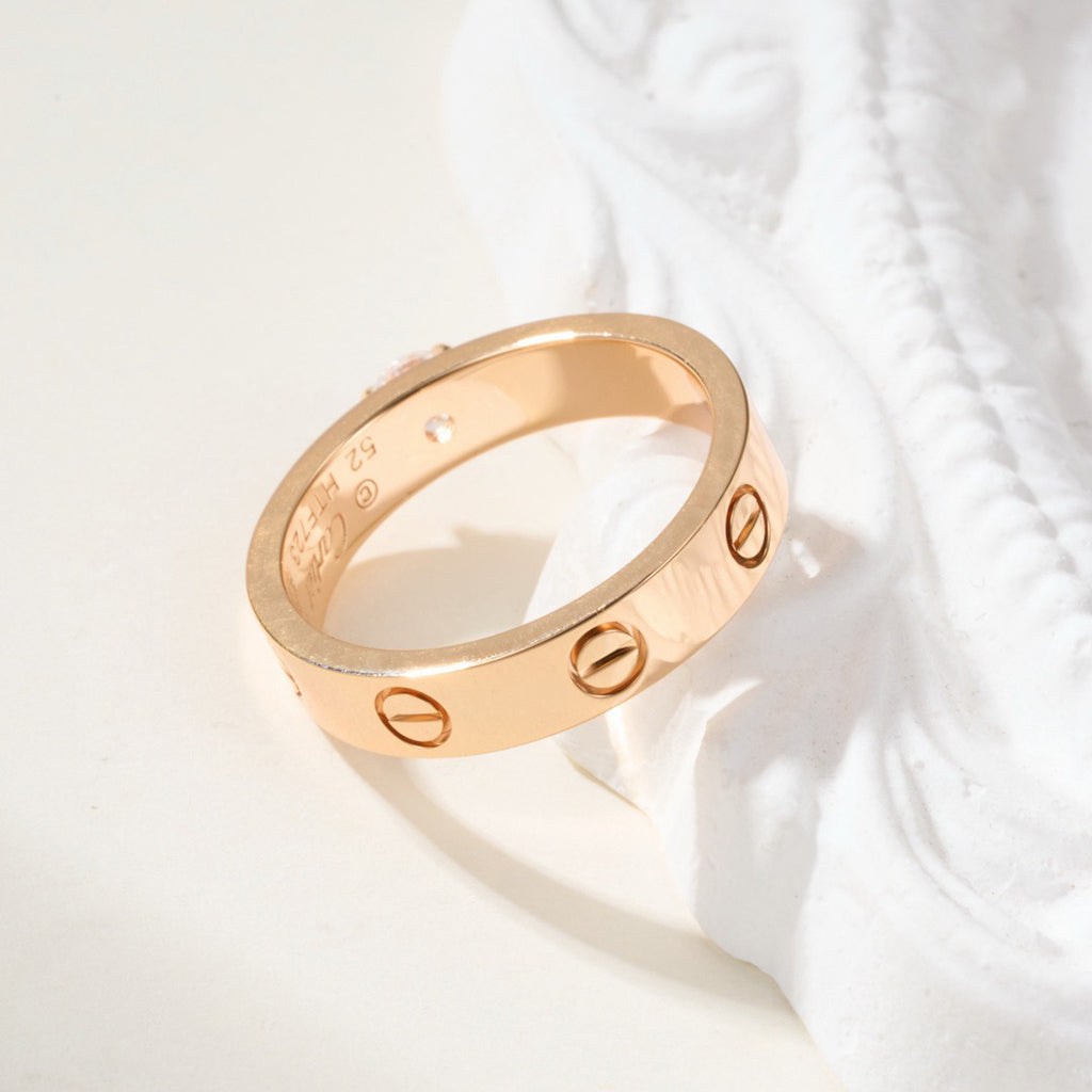 [Resenly Jewelry]LOVE RING 3.6MM 1 BIG DIAMOND