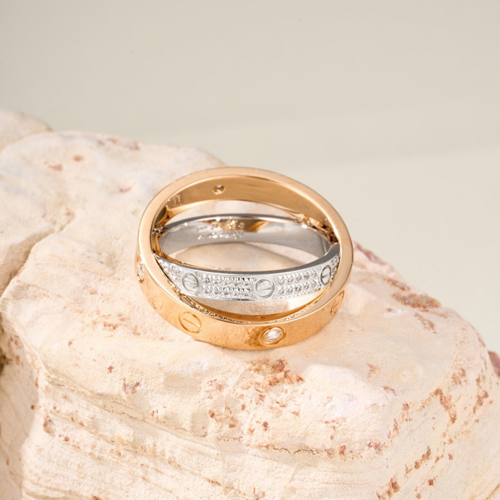 {
  "Resenly Jewelry": "Resenly Jewelry",
  "LOVE PINK GOLD SILVER DIAMOND DOUBLE RING": "LOVE ピンクゴールド シルバー ダイヤモンド ダブルリング"
}