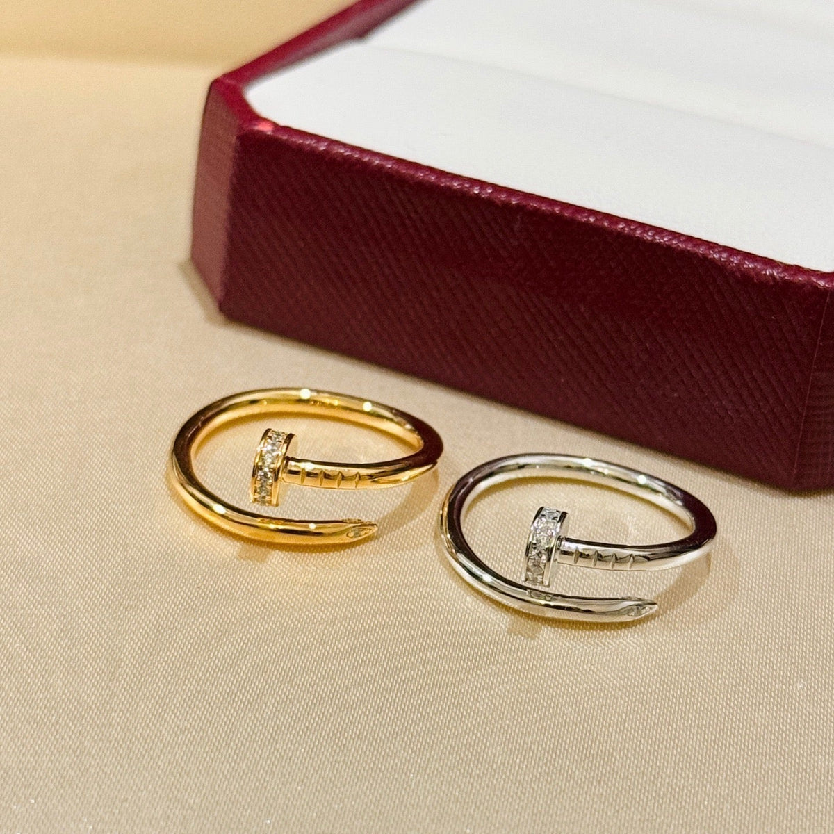 [Resenly Jewelry]JUSTE 1.8MM HALF DIAMOND RING