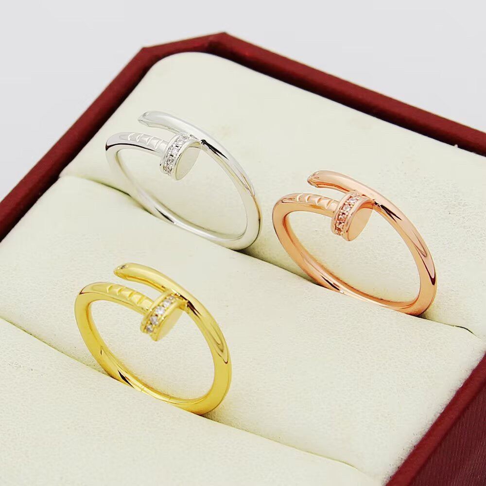[Resenly Jewelry]JUSTE 1.8MM HALF DIAMOND RING