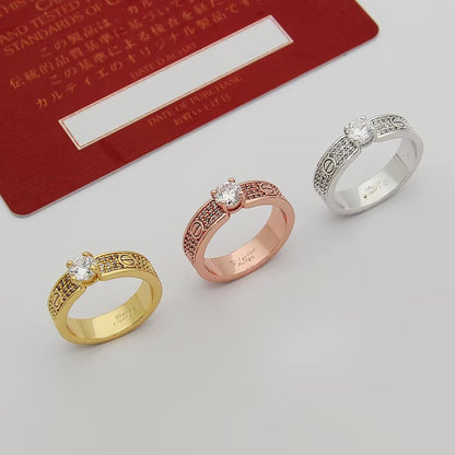 [Resenly Jewelry]LOVE RING 3.6MM 1 BIG DIAMOND FULL DIAMOND