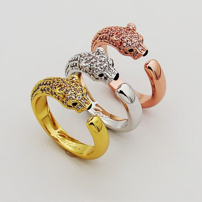 [Resenly Jewelry]PANTHERE HALF DIAMOND SMALL RING