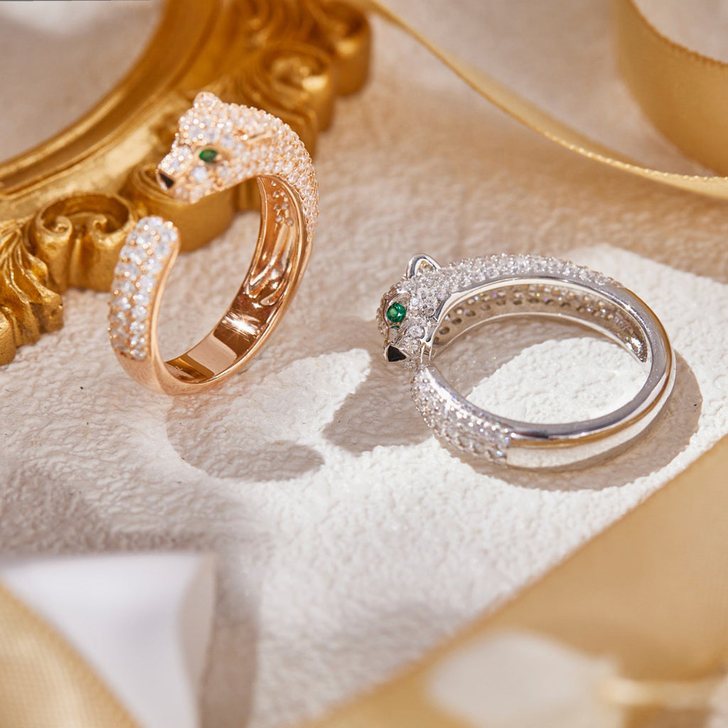 [Resenly Jewelry]PANTHERE FULL DIAMOND SMALL RING