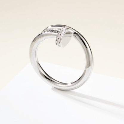 [Resenly Jewelry]JUSTE リング 2.6MM ハーフダイヤモンド