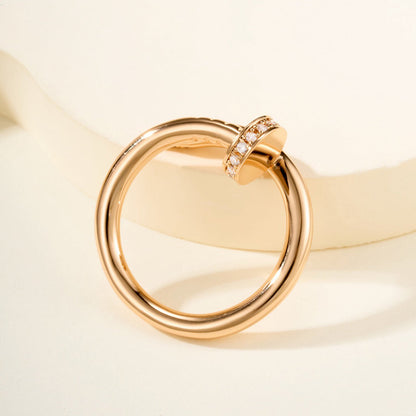 [Resenly Jewelry]JUSTE リング 2.6MM ハーフダイヤモンド