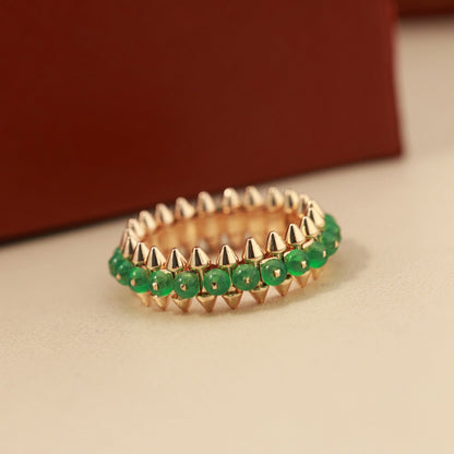 [Resenly Jewelry]CLASH 7.9MM AGATE CHALCEDONY RING