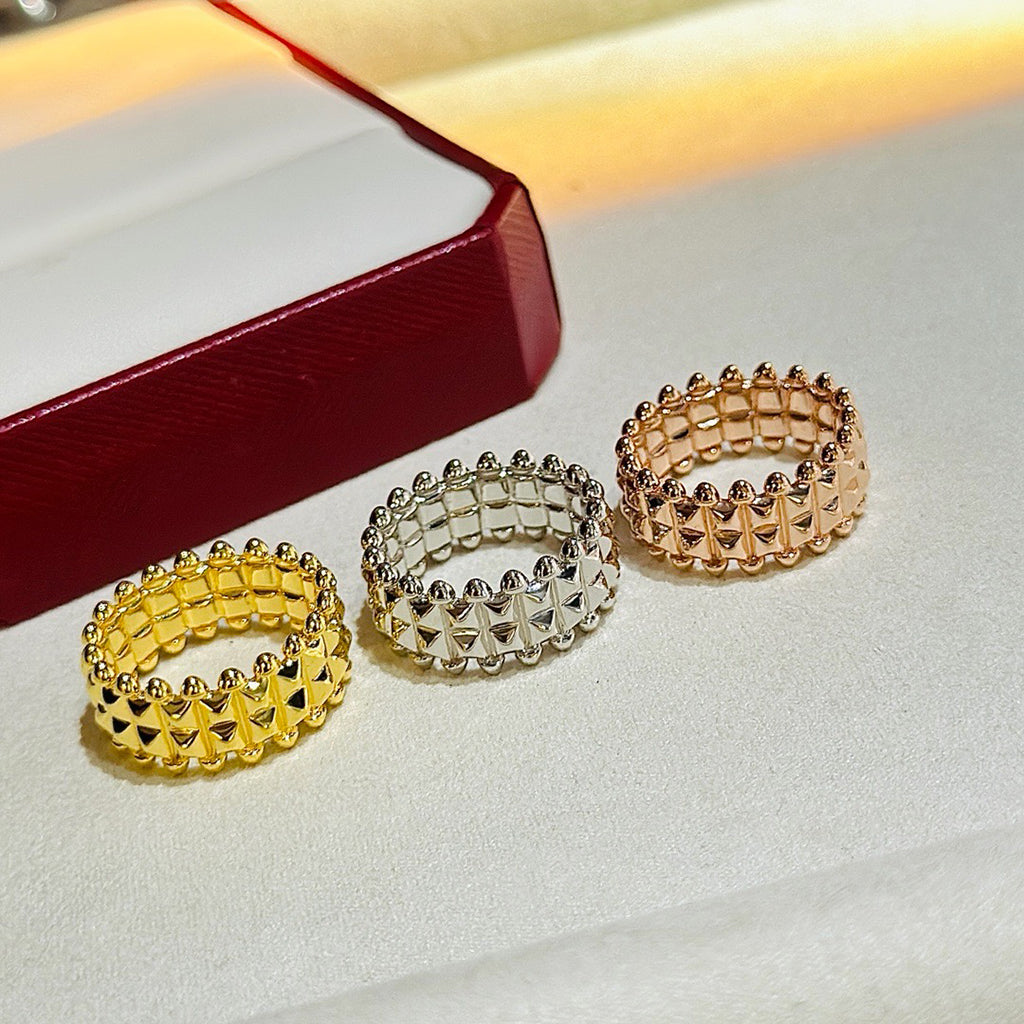 [Resenly Jewelry]CLASH 9.2MM DOUBLE ROW RING