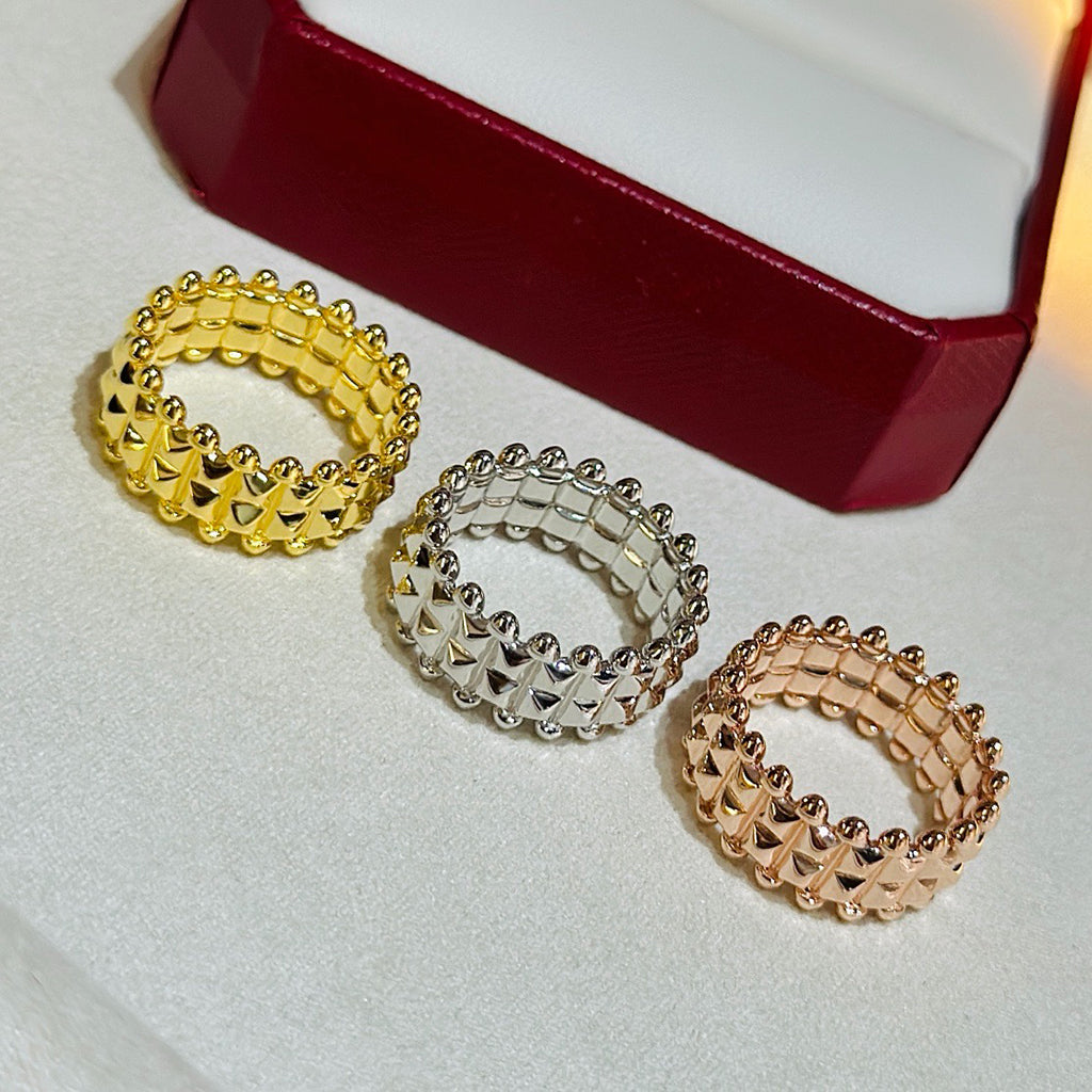[Resenly Jewelry]CLASH 9.2MM DOUBLE ROW RING