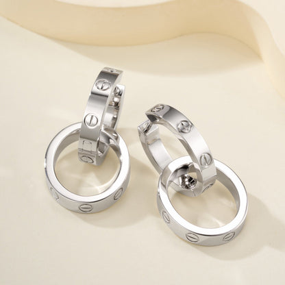 [Resenly Jewelry]LOVE 3.3MM ダングルピアス