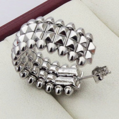 [Resenly Jewelry]CLASH 9.2MM DOUBLE ROW EARRINGS