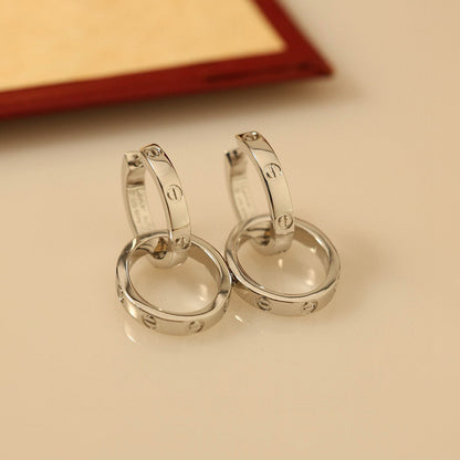 [Resenly Jewelry]LOVE 3.3MM ダングルピアス
