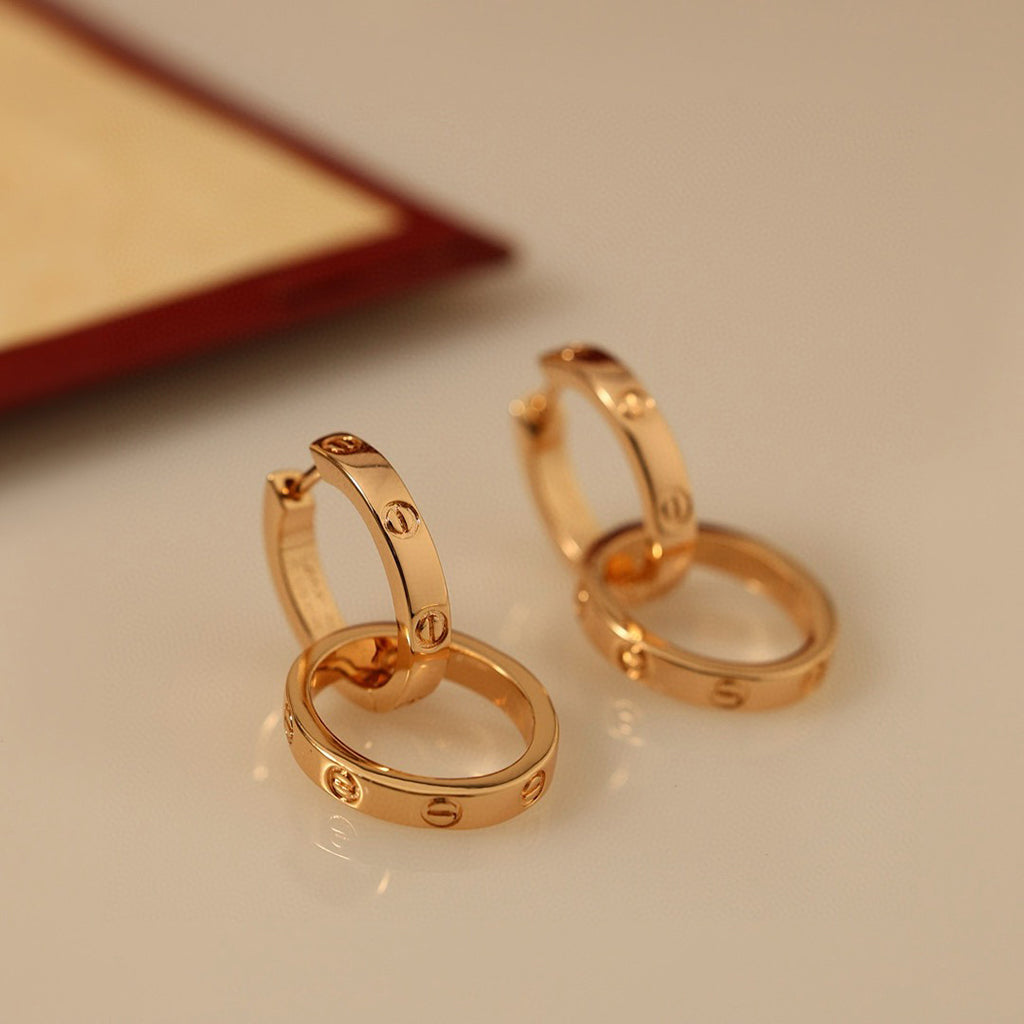 [Resenly Jewelry]LOVE 3.3MM ダングルピアス