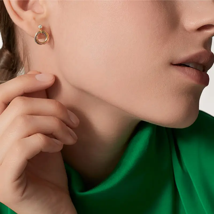 [Resenly Jewelry]TRINITY ON DIAMOND  EARRINGS
