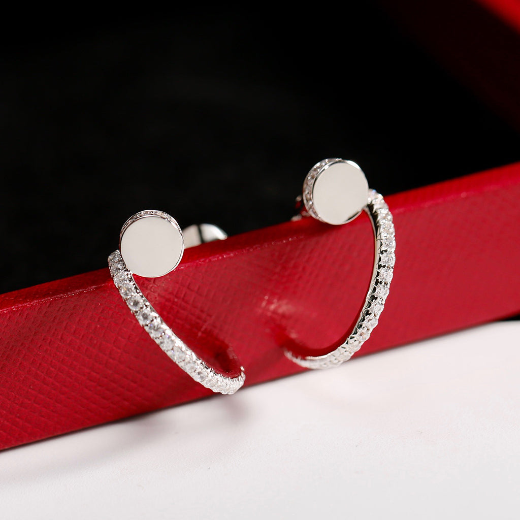[Resenly Jewelry]JUSTE FULL DIAMOND SMALL EARRINGS