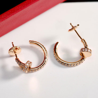 [Resenly Jewelry]JUSTE FULL DIAMOND SMALL EARRINGS