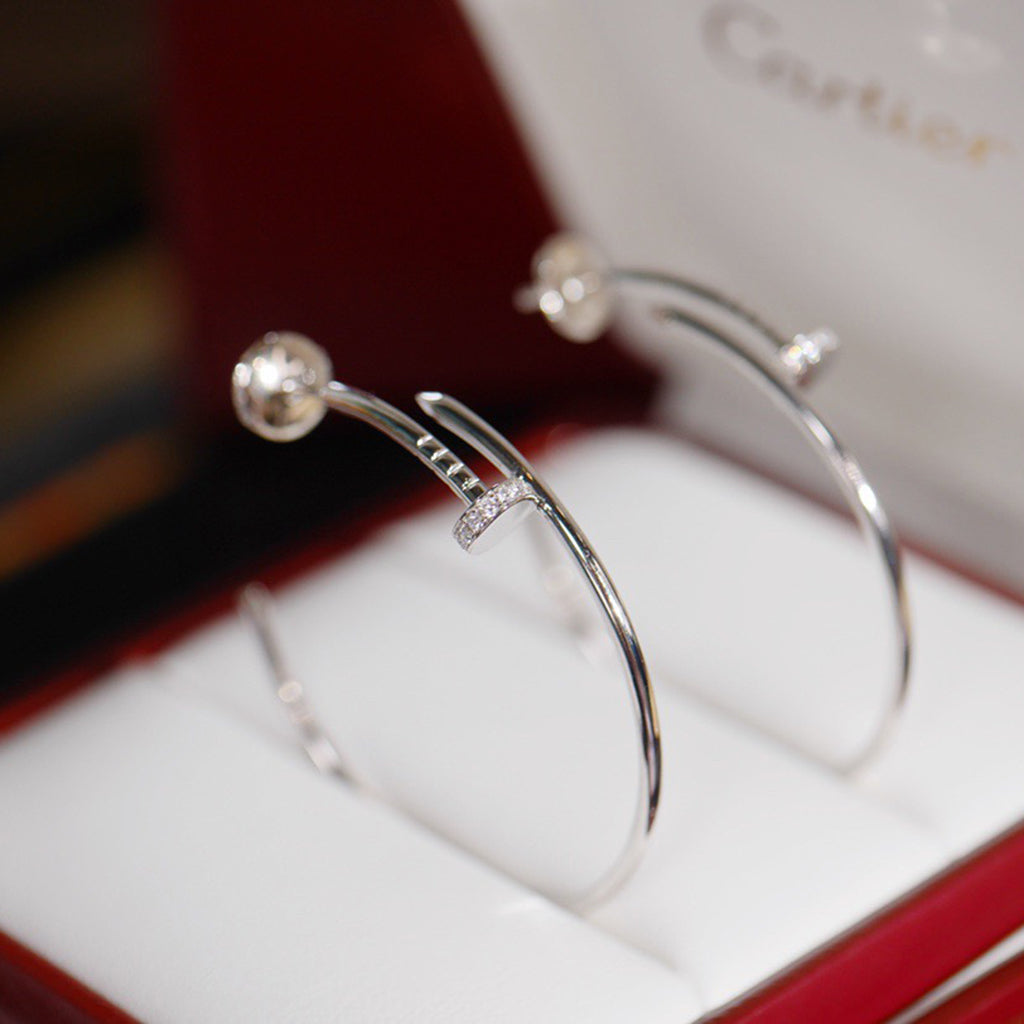 [Resenly Jewelry]JUSTE HALF DIAMOND LARGE EARRINGS