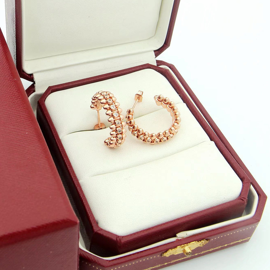 [Resenly Jewelry]CLASH FULL DIAMOND MEDIUM EARRINGS