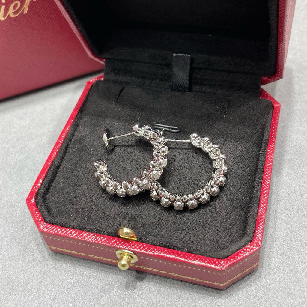 [Resenly Jewelry]CLASH FULL DIAMOND MEDIUM EARRINGS