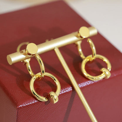 [Resenly Jewelry]JUSTE NO DIAMOND DOUBLE EARRINGS