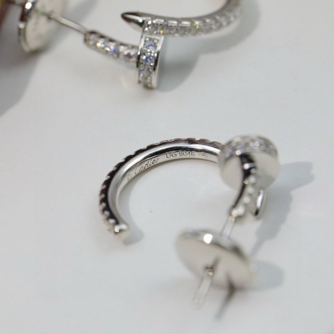[Resenly Jewelry]JUSTE FULL DIAMOND DOUBLE EARRINGS