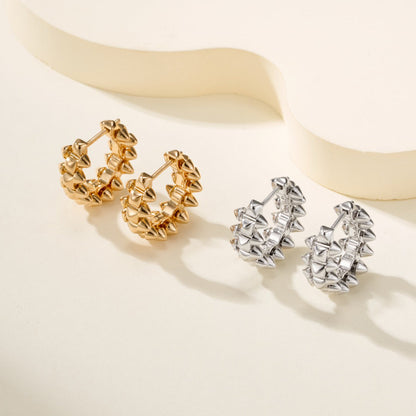 [Resenly Jewelry]CLASH MINI HOOP EARRINGS