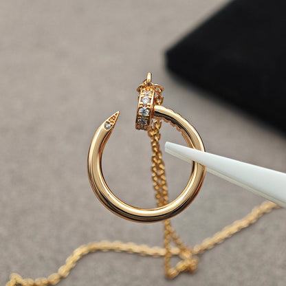 [Resenly Jewelry]JUSTE NECKLACE HALF DIAMOND