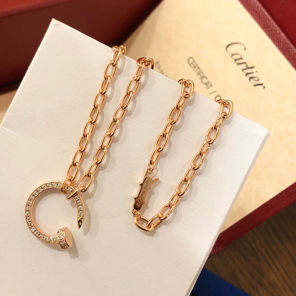 [Resenly Jewelry]JUSTE NECKLACE FULL DIAMONDS