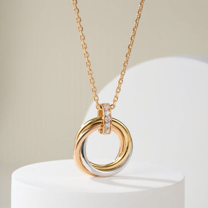 [Resenly Jewelry] トリニティ ネックレス、ミディアムモデル、ダイヤモンド