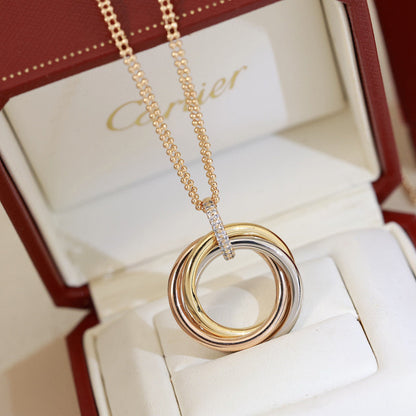 [Resenly Jewelry] トリニティ ネックレス、ミディアムモデル、ダイヤモンド