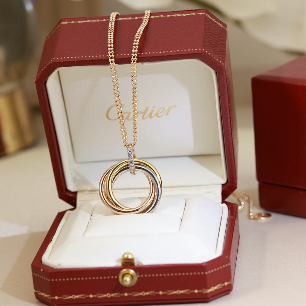 [Resenly Jewelry] トリニティ ネックレス、ミディアムモデル、ダイヤモンド
