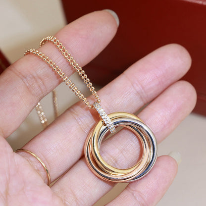 [Resenly Jewelry] トリニティ ネックレス、ミディアムモデル、ダイヤモンド
