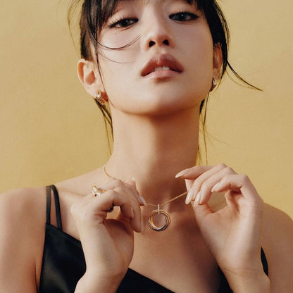 [Resenly Jewelry] トリニティ ネックレス、ミディアムモデル、ダイヤモンド